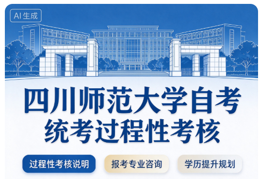四川师范大学自考｜统考过程性考核报考详解